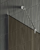 Душевая перегородка Maybahglass MGD-702-5у 69 см, профиль хром матовый, стекло бронза
