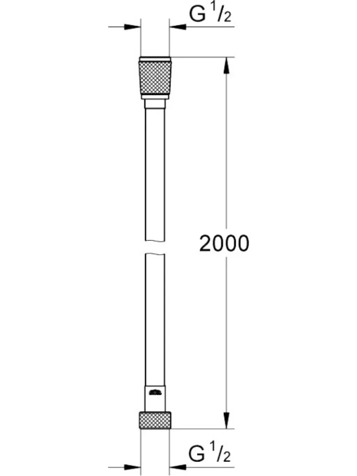 Душевой шланг Grohe Silverflex 27137001 хром