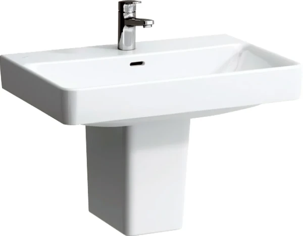 Раковина Laufen Pro S 8.1096.7.000.104.1 70 прямоугольная, с полупьедесталом