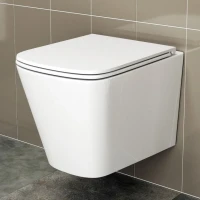 Комплект Унитаз подвесной Bauedge Stil BS0002 безободковый, с микролифтом, белый + Инсталляция AlcaPlast AM101/1120-4:1 RU M571-0001 кнопка смыва хром