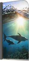 Шторка на ванну Maybahglass MGV-929-ФП004-6 70 см, профиль черный
