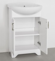Мебель для ванной комнаты Style Line Олеандр-2 55 Люкс, белая