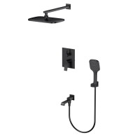 Душевой комплект Splenka S31 S31.27.06 С ВНУТРЕННЕЙ ЧАСТЬЮ, черный