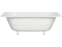 Ванна из искусственного камня Salini Ornella Axis S-Stone 180x80 см, встраиваемая, матовая белая, на ножках