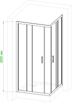 Душевой уголок Royal Bath HPD RB 80 HPD-T 80x80 Душевой уголок Royal Bath HPD RB 80 HPD-T 80x80