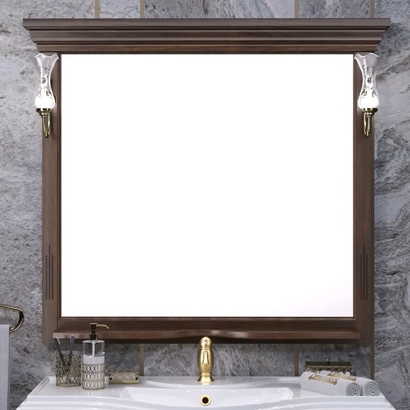 Зеркало Opadiris Риспекто 100 нагал, с полкой и выключателем