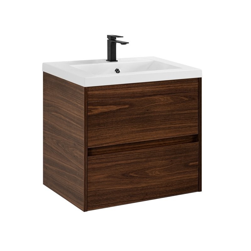 Тумба с раковиной Art&Max Family-M 58 подвесная, bourbon oak