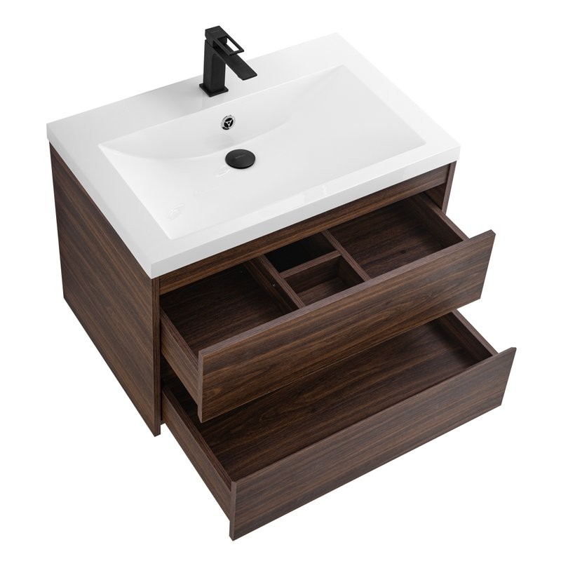 Тумба с раковиной Art&Max Family-M 58 подвесная, bourbon oak