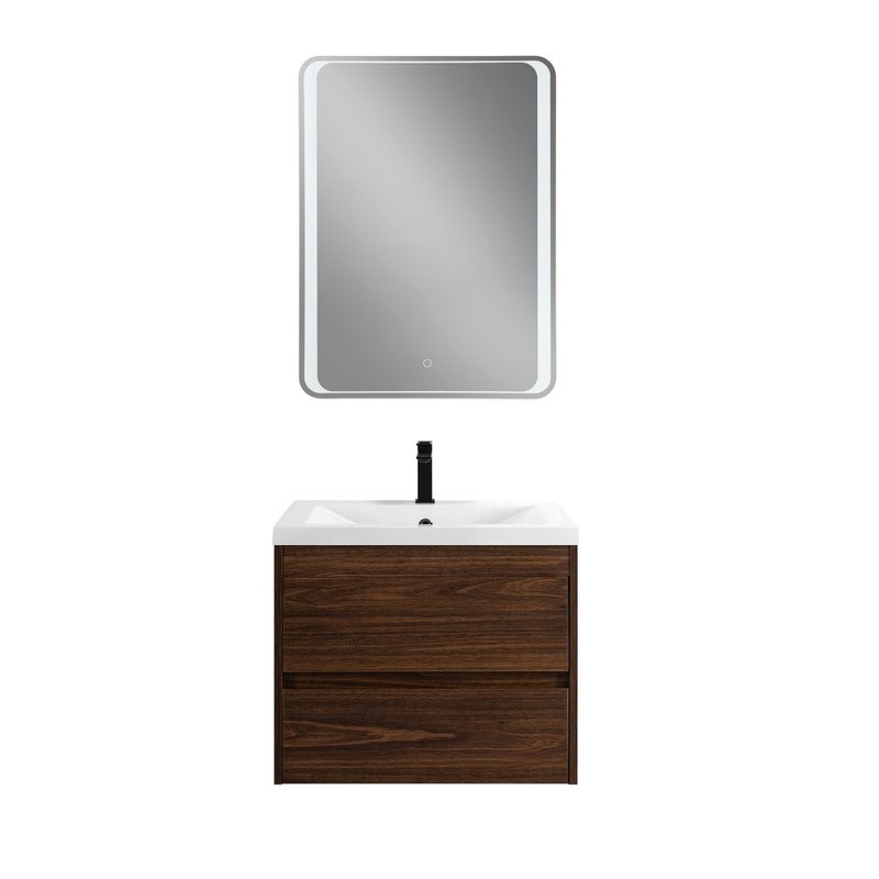 Тумба с раковиной Art&Max Family-M 58 подвесная, bourbon oak