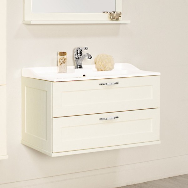 Тумба под раковину AQUATON Леон 80 дуб белый