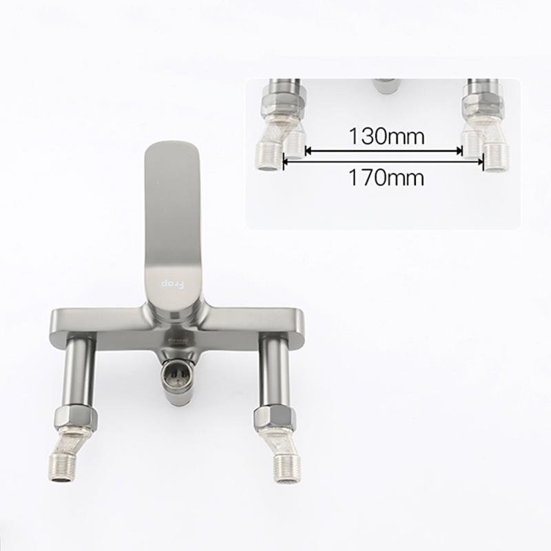 Душевая стойка Frap H62 F2462-9 оружейная сталь