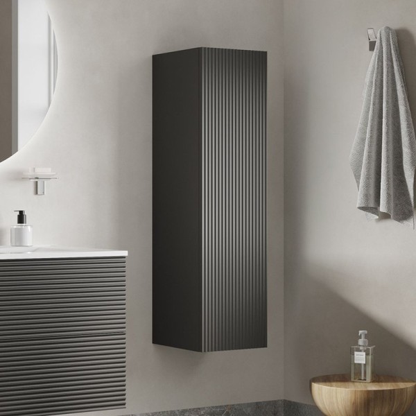 Пенал в ванную подвесной IDDIS, 30 см, темно-серый, Bild, BIL30G0i97