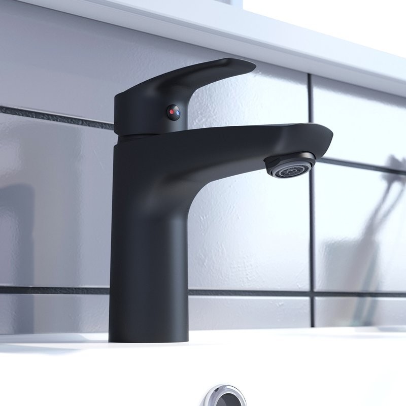 Смеситель для раковины IDDIS Ray RAYBL00i01K черный матовый