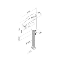 Смеситель для раковины IDDIS Ray RAYBL00i01K черный матовый