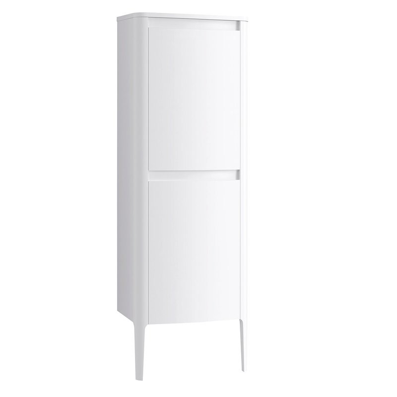 Шкаф-пенал для ванной Belux Анжело П 60 L напольный, глянцевый белый