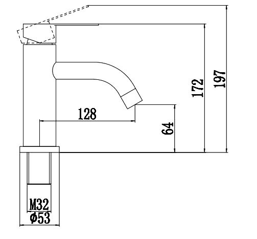 Смеситель для раковины Fmark FS8201A хром