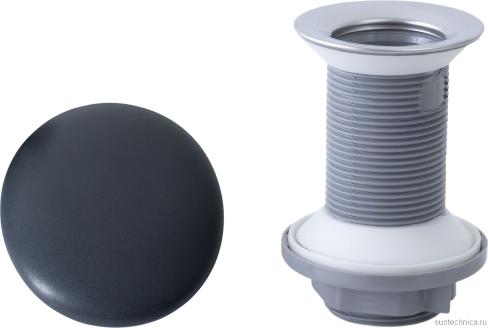 Донный клапан для раковины Allen Brau Fantasy 5.11001.AN без перелива, антрацит