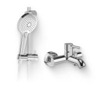 Душевой комплект Смеситель VitrA Minimax S A41994EXP + Гарнитур Bliss A45743EXP хром