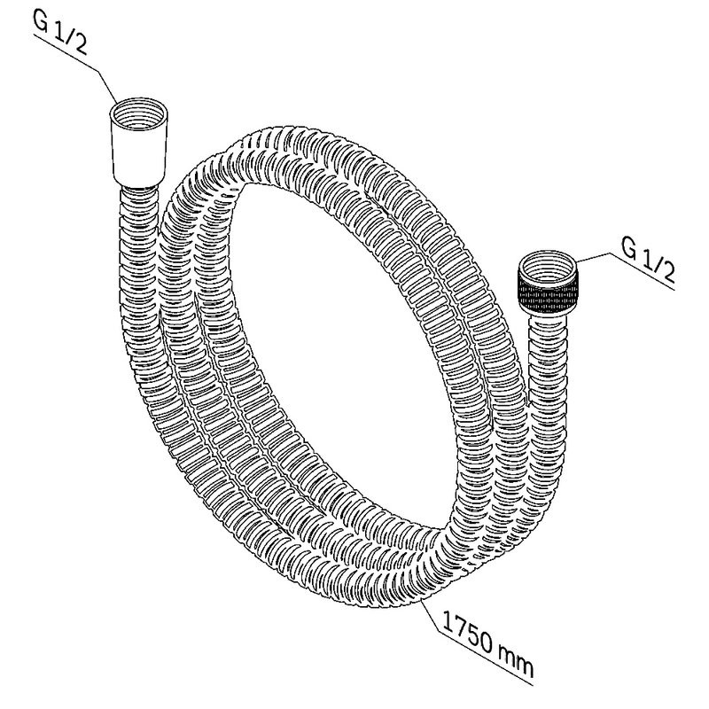 Душевой шланг AM.PM F0417C00 хром