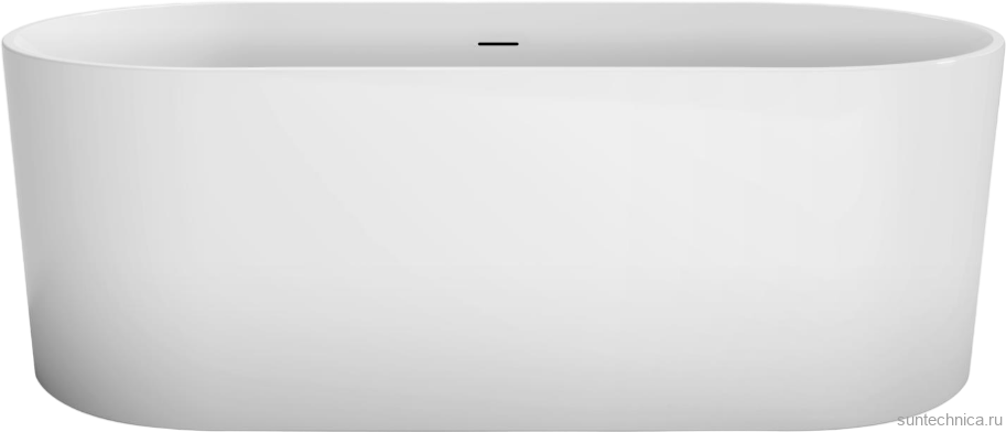Акриловая ванна BelBagno BB705-1700-800 170x80 см, отдельностоящая, белая, овальная, на ножках, со сливом-переливом, с донным клапаном