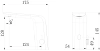 Смеситель для раковины Black&White Gravity 7101С сенсорный, chrome
