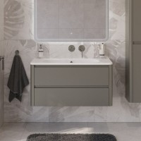 Мебель для ванной комнаты Cezares Relax 100 подвесная, 2 ящика, сатин