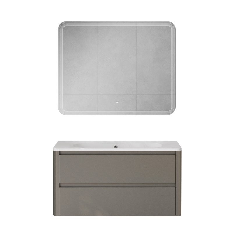 Мебель для ванной комнаты Cezares Relax 100 подвесная, 2 ящика, сатин