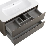 Мебель для ванной комнаты Cezares Relax 100 подвесная, 2 ящика, сатин