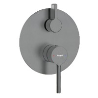 Встраиваемый смеситель для душа и ванны Raglo R20.272.09 С ВНУТРЕННЕЙ ЧАСТЬЮ, графит