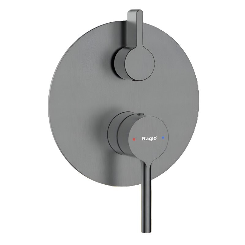 Встраиваемый смеситель для душа и ванны Raglo R20.272.09 С ВНУТРЕННЕЙ ЧАСТЬЮ, графит