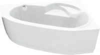 Акриловая ванна Lavinia Boho Bell Pro R 170x110 см, угловая, правая, встраиваемая, белая, асимметричная, с каркасом, с экраном, с сиденьем