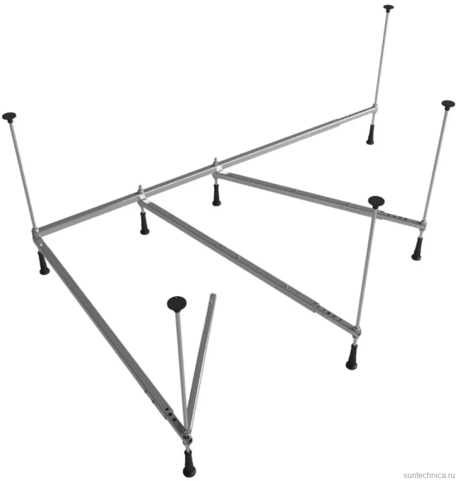 Акриловая ванна Lavinia Boho Bell Pro R 170x110 см, угловая, правая, встраиваемая, белая, асимметричная, с каркасом, с экраном, с сиденьем
