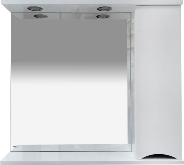 Зеркало Misty Элвис R 85 белое