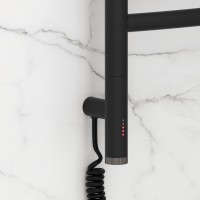 Полотенцесушитель электрический Сунержа Галант 3.1 15-6000-1040 110x45 см, подключение слева, темный титан муар, лесенка