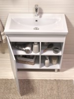 Тумба с раковиной Vigo Milos 80 напольная, белая