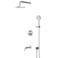 Душевой комплект AM.PM X-Joy FT85A3RH30 С ВНУТРЕННЕЙ ЧАСТЬЮ, с термостатом, хром