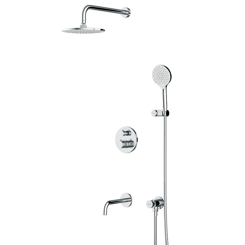 Душевой комплект AM.PM X-Joy FT85A3RH30 С ВНУТРЕННЕЙ ЧАСТЬЮ, с термостатом, хром