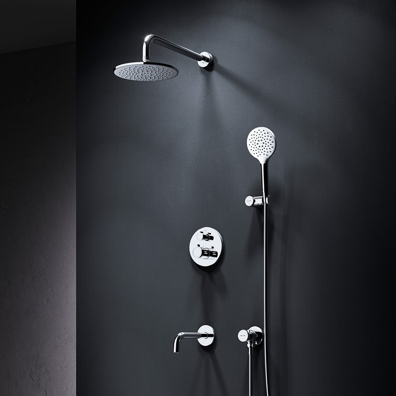 Душевой комплект AM.PM X-Joy FT85A3RH30 С ВНУТРЕННЕЙ ЧАСТЬЮ, с термостатом, хром