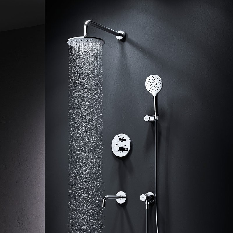 Душевой комплект AM.PM X-Joy FT85A3RH30 С ВНУТРЕННЕЙ ЧАСТЬЮ, с термостатом, хром