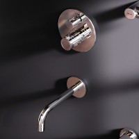 Душевой комплект AM.PM X-Joy FT85A3RH30 С ВНУТРЕННЕЙ ЧАСТЬЮ, с термостатом, хром