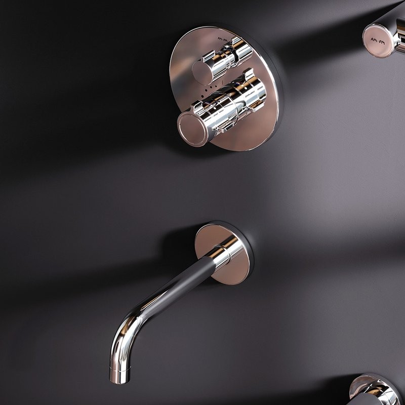 Душевой комплект AM.PM X-Joy FT85A3RH30 С ВНУТРЕННЕЙ ЧАСТЬЮ, с термостатом, хром