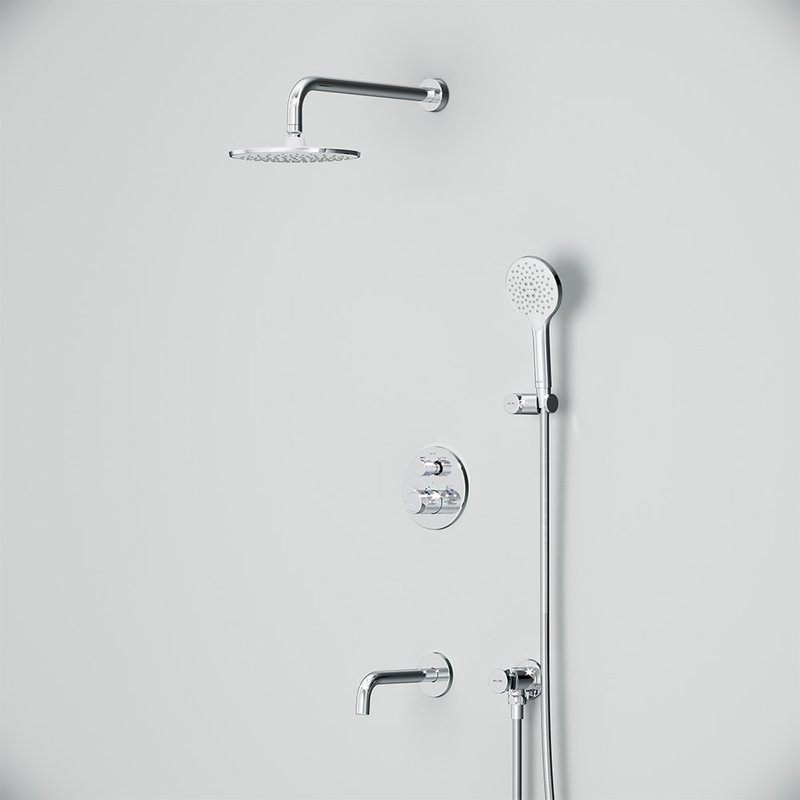 Душевой комплект AM.PM X-Joy FT85A3RH30 С ВНУТРЕННЕЙ ЧАСТЬЮ, с термостатом, хром