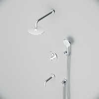 Душевой комплект AM.PM X-Joy FT85A3RH30 С ВНУТРЕННЕЙ ЧАСТЬЮ, с термостатом, хром