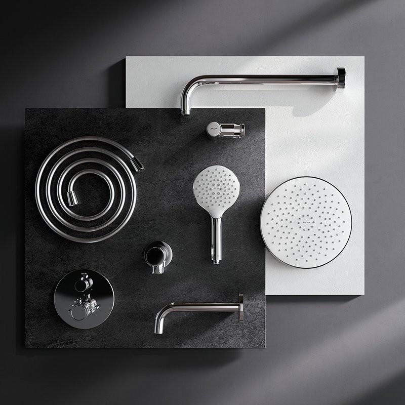 Душевой комплект AM.PM X-Joy FT85A3RH30 С ВНУТРЕННЕЙ ЧАСТЬЮ, с термостатом, хром