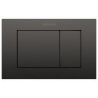 Кнопка смыва для унитаза Boheme 650/2-GM нержавеющая сталь, цвет графит