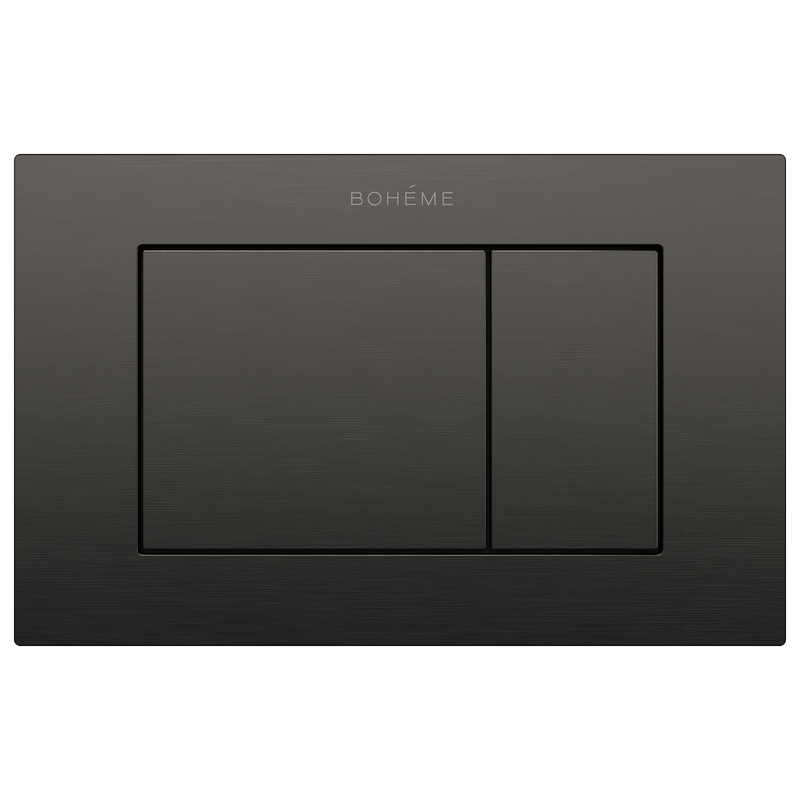 Кнопка смыва для унитаза Boheme 650/2-GM нержавеющая сталь, цвет графит