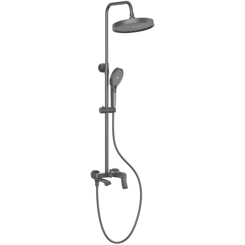 Душевая стойка Haiba HB24553-3 оружейная сталь