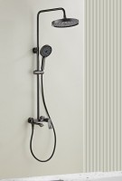 Душевая стойка Haiba HB24553-3 оружейная сталь