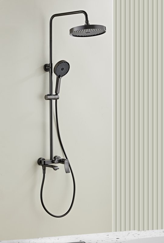 Душевая стойка Haiba HB24553-3 оружейная сталь