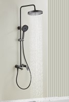 Душевая стойка Haiba HB24553-3 оружейная сталь